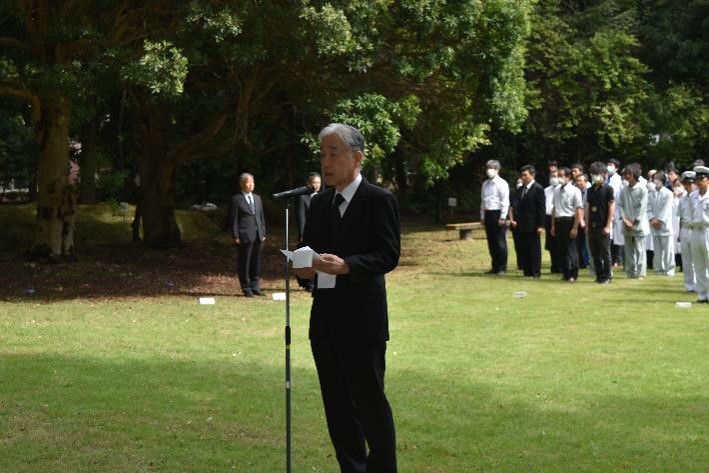 祭詞（小林教育担当副校長）