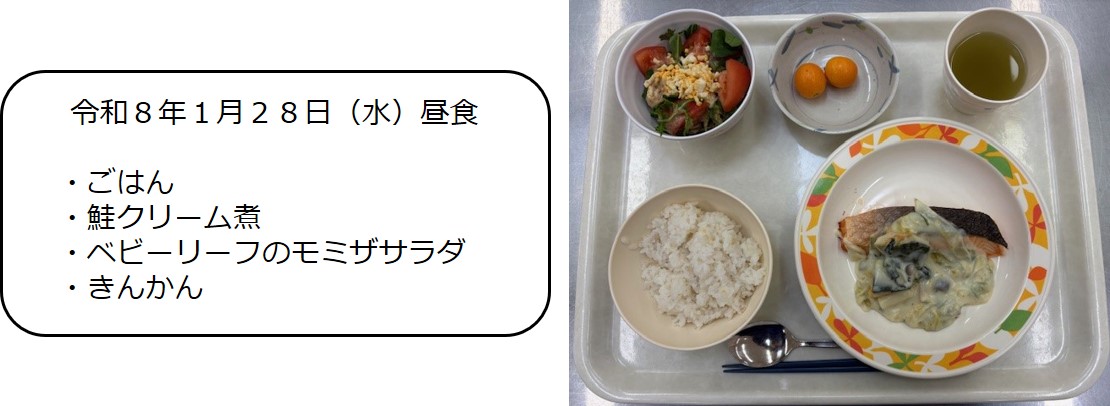 １月２８日（昼食）